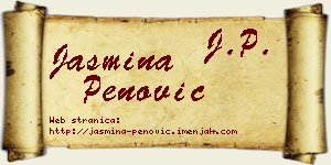 Jasmina Penović vizit kartica